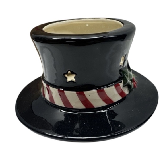 Yankee Candle Vintage Collectible Holiday Top Hat candle topper Star Cutout NWT - Picture 10 of 13